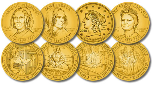 2010 First Spouse Gold Coin Designs