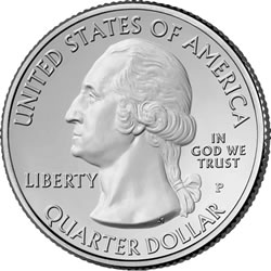 America the Beautiful Quarter Obverse