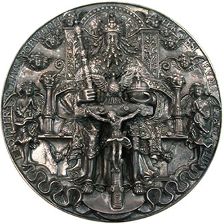 Hans Reinhart The elder (c.1510-1581) Silver Trinity Medal (Moritz-pfennig)