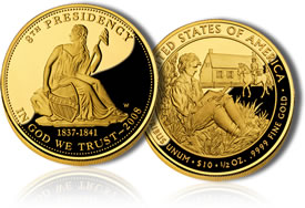 Van Buren's Liberty First Spouse Gold Coin