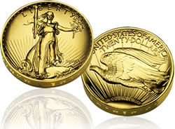 2009 Ultra High Relief (UHR) Double Eagle Gold coin