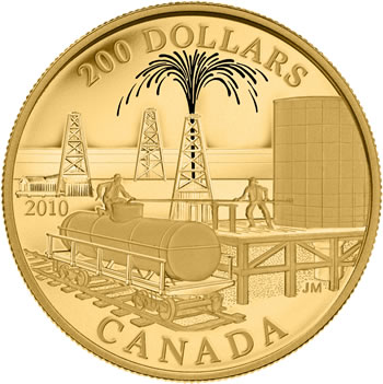 2010 22-KARAT GOLD COIN -- HISTORICAL COMMERCE: PETROLEUM AND OIL TRADE