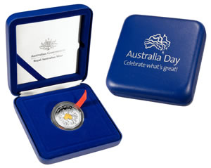 Australia Day 2010 coin packaging