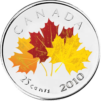 Oh! Canada 25c coin