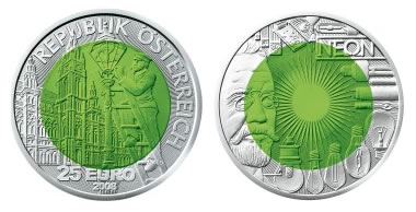 Austrian Mint 25 Euro Fascination Light Silver Coin
