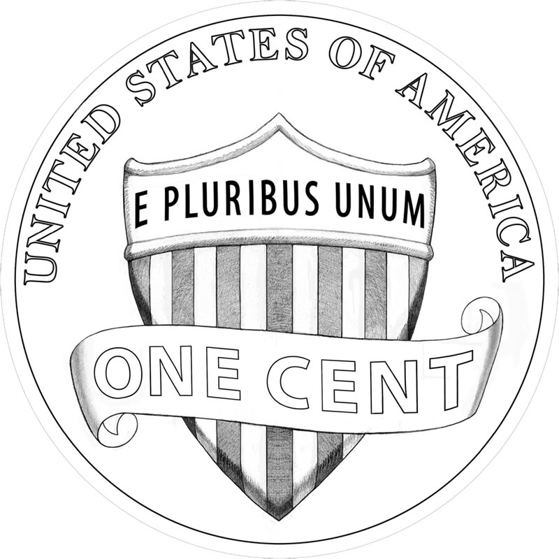 United States 1 Cent (Union Shield) - Foreign Currency