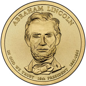 Abraham Lincoln Presidential Dollar Image