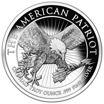 The American Patriot 0.5 ounce, .9999 fine silver round