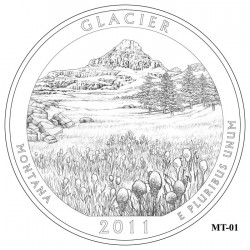 Glacier National Park Quarter Design Candidate Montana MT-01
