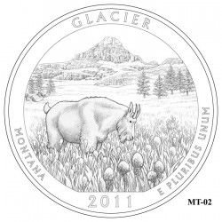 Glacier National Park Quarter Design Candidate Montana MT-02