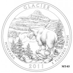 Glacier National Park Quarter Design Candidate Montana MT-03
