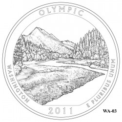 Olympic National Park Quarter Design Candidate Washington WA-03