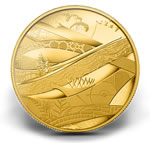 Vancouver 2010 5-Ounce Gold Coin -- Look of the Games (2010)