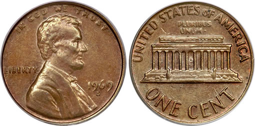 1969-S 1C Doubled Die