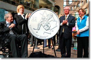 Canadian Ice Sledge Hockey Coin Unveiling