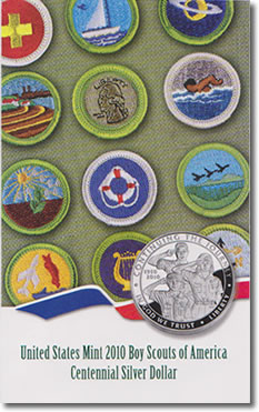 US Mint 2010 Boy Scouts of America Centennial Silver Dollar Brochure