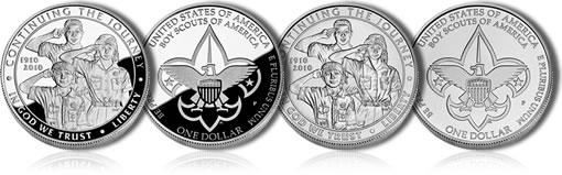 2010 Boy Scouts of America Centennial Silver Dollars