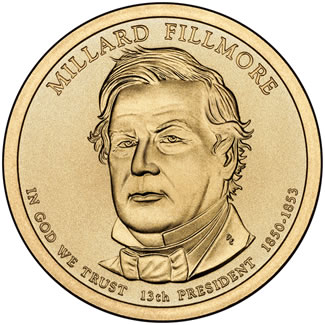 2010 Millard Fillmore $1 Uncirculated Coin