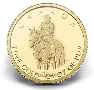 2010 RCMP 1/25 OZ GOLD COIN