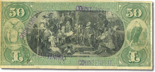 Counterfeit $50 national currency note
