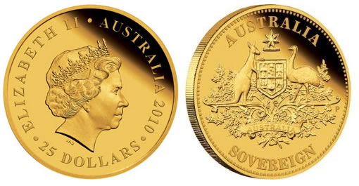 2010 Gold Proof Australian Sovereign Coin