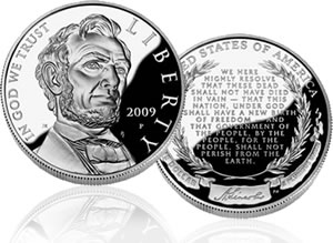 Lincoln Silver Dollar Proof Coin