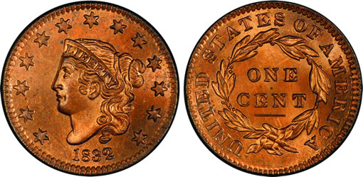 1832 large cent