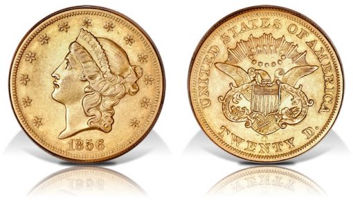 1856-O Double Eagle Gold Coin