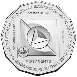 50 Cent Australian National Service Commemorative Coin