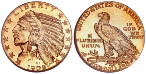 1909 Indian Half Eagle