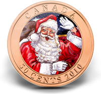 2010 50-Cent Santa and Red-Nosed Reindeer Coin