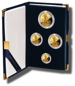 2010-W American Gold Eagle Proof Four Coin Set