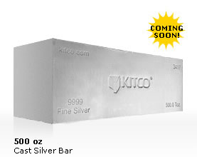 Kitco Cast Silver Bar