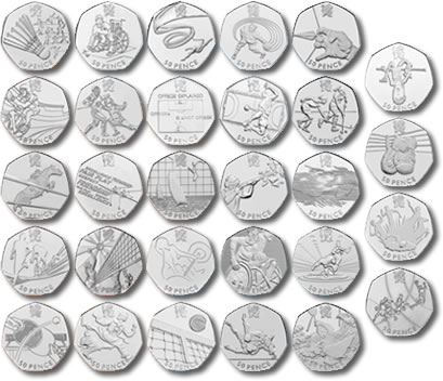 London 2012 Olympic 50p Coins