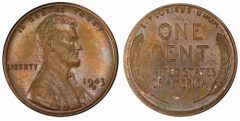 1943-D bronze cent, PCGS MS64BN