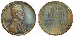 1943-P bronze cent, PCGS MS62BN