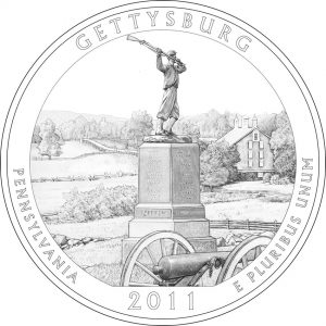 2011 Gettysburg National Military Park Coin Design
