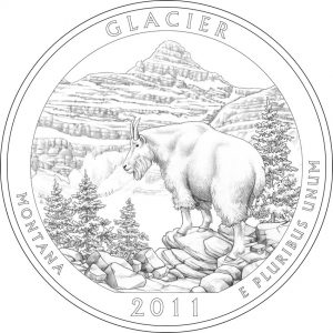 2011 Glacier National Park Coin Design