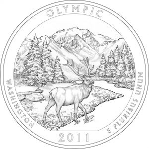 2011 Olympic National Park Coin Design