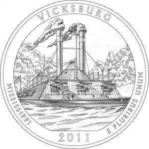 2011 Vicksburg National Military Park Coin Design