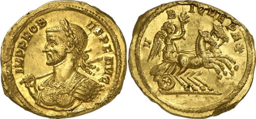 Ancient Roman Aureus Probus Coin
