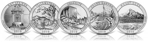 5 Ounce America the Beautiful Silver Bullion Coins