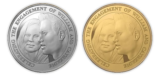 kate middleton william coin. December 22, 2010. Prince