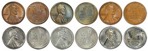 1943 bronze Lincoln cents