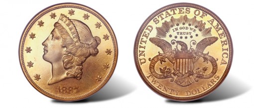 1887 Liberty double eagle