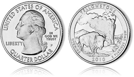 2010 Yellowstone National Park Quarter