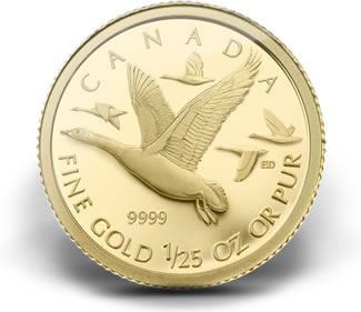 ***  CANADA  2011  GOLD  PLATED   SILVER  DOLLAR  *** GEM  CONDITION *** 