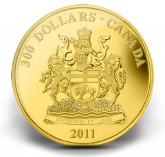 2011 Manitoba Coat of Arms $300 Gold Coin