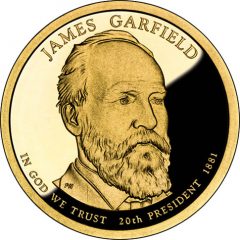 James Garfield Presidential $1 Coin Proof