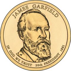 James Garfield Presidential $1 Coin Uncirculated